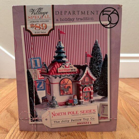 Depart 56 North Pole Series Jolly Fellow Toy Co. Store Village‎ Building 40355 - Picture 9 of 12